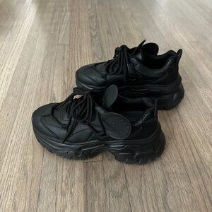 Black Platform Sneakers
